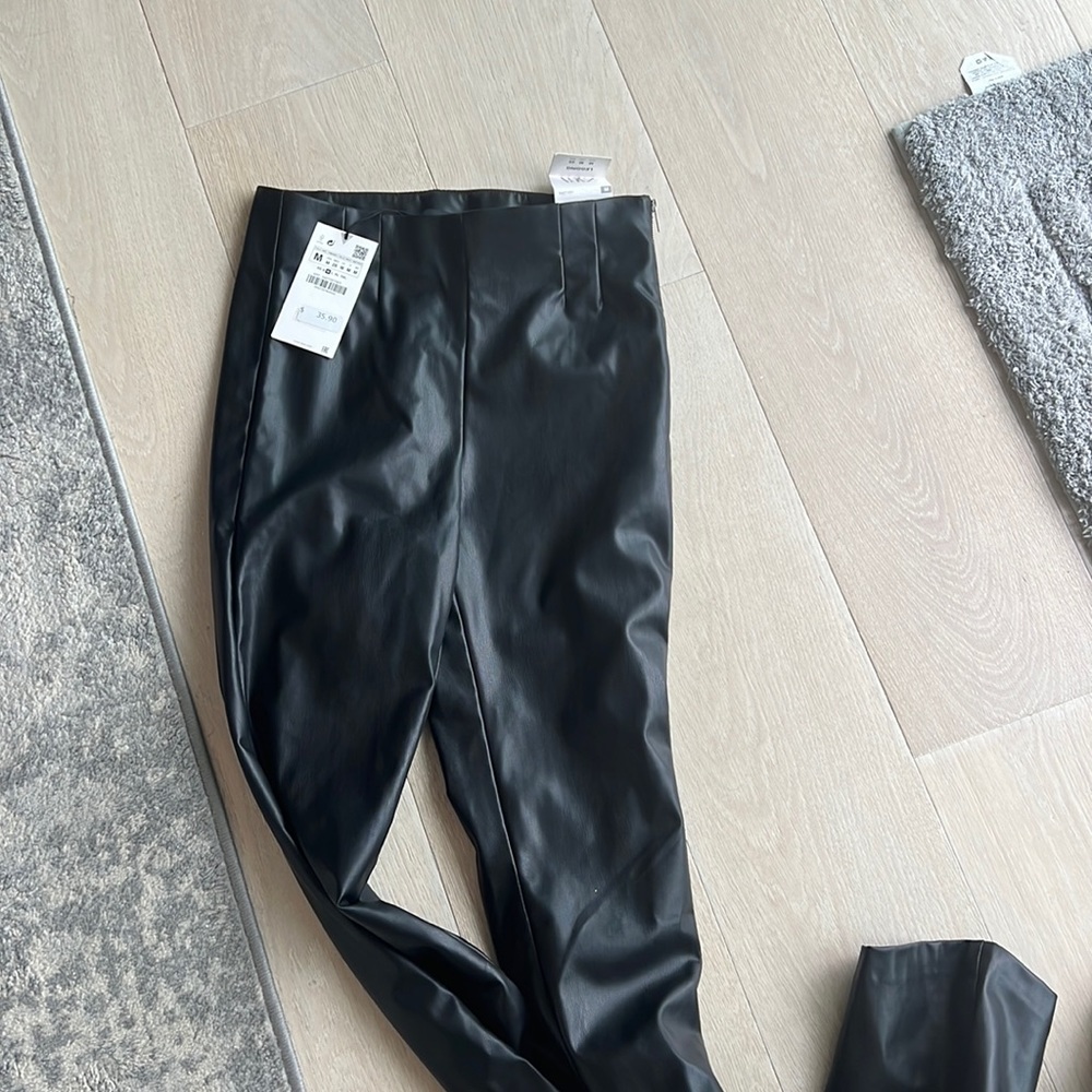BEST ZARA LEATHER PANTS